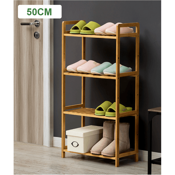 3/4/5 Tiers Shoe Racks Storage Wooden Shelf Stand Shelve Home Office Organizer DIY - MRSLM