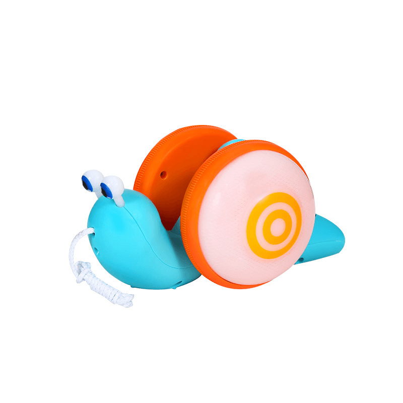 Snail Drag Toy Light Music Baby Pull Rope Cartoon Toy