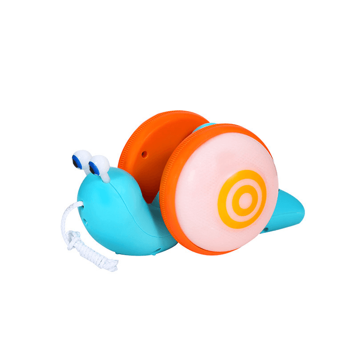 Snail Drag Toy Light Music Baby Pull Rope Cartoon Toy