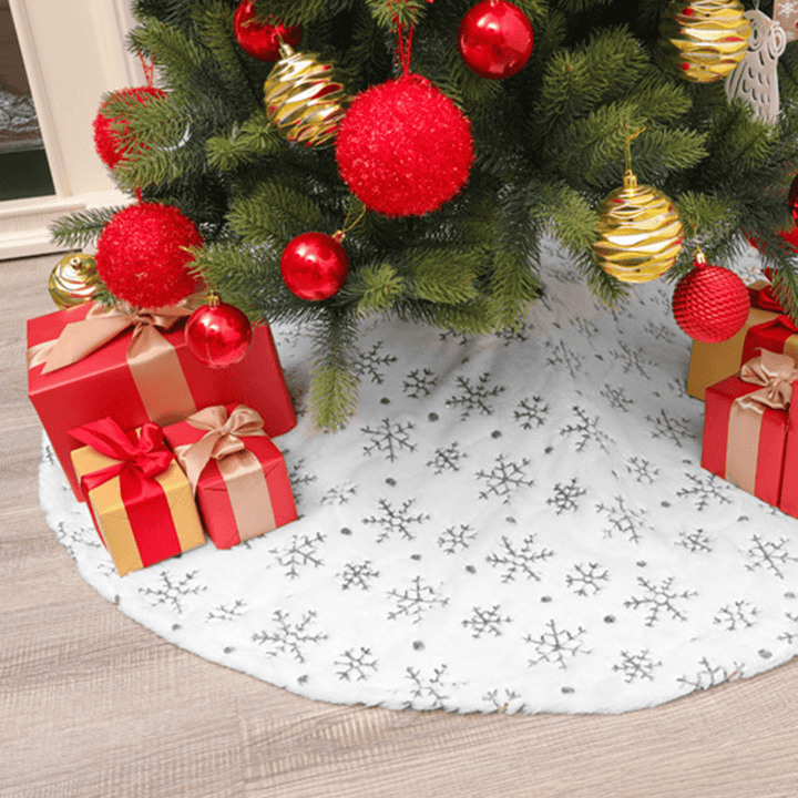 90/120Cm Christmas Tree Skirt Tree Skirt Mat under the Tree Christmas Decorations for Home Snowflake 2020 Christmas Tree Foot Carpet