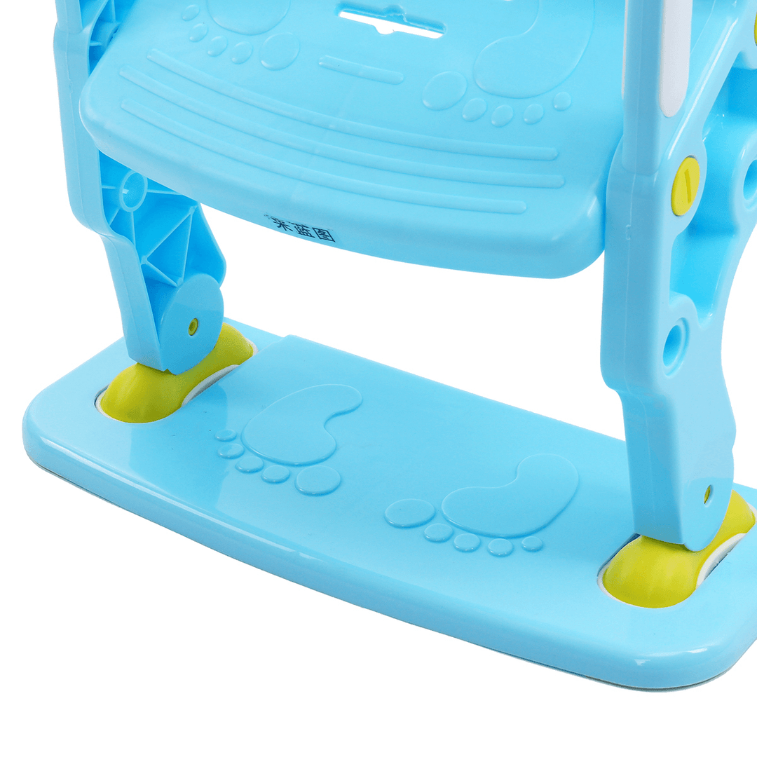 Folding Baby Potty Infant Kids Toilet Training Seat with Adjustable Ladder Portable Urinal Potty Training Seats for Children