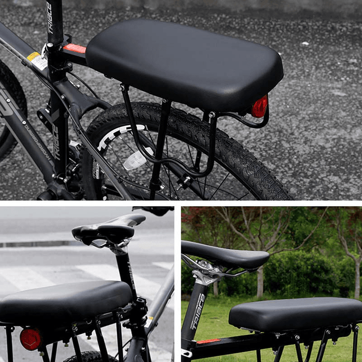 BIKIGHT Bicycle Manned Cushion Mountain Bike Back Shelf Seat Thickening Cushion Comfortable Saddle Outdoor Riding Back Seat