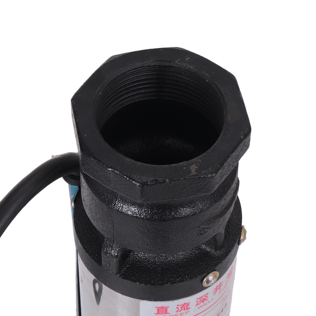 12V/24V/48V Solar DC Submersible Deep Well Pump 10 Metre Cable for Battery Car Agricultural Irrigation Water Pump