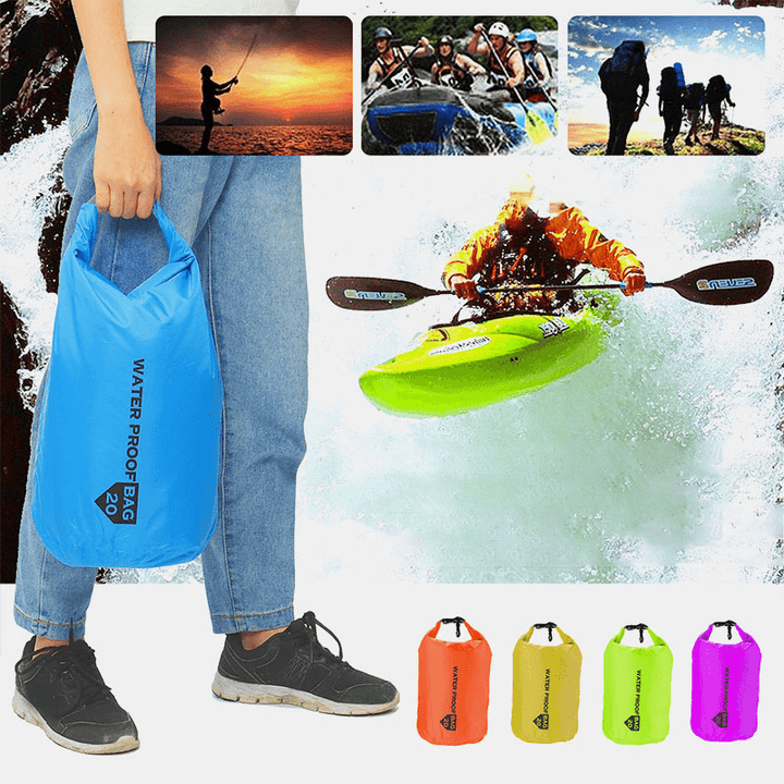 10L 20L 40L 70L Waterproof Bag Dry Sack Storage Pack for Kayak Canoeing Camping Travel