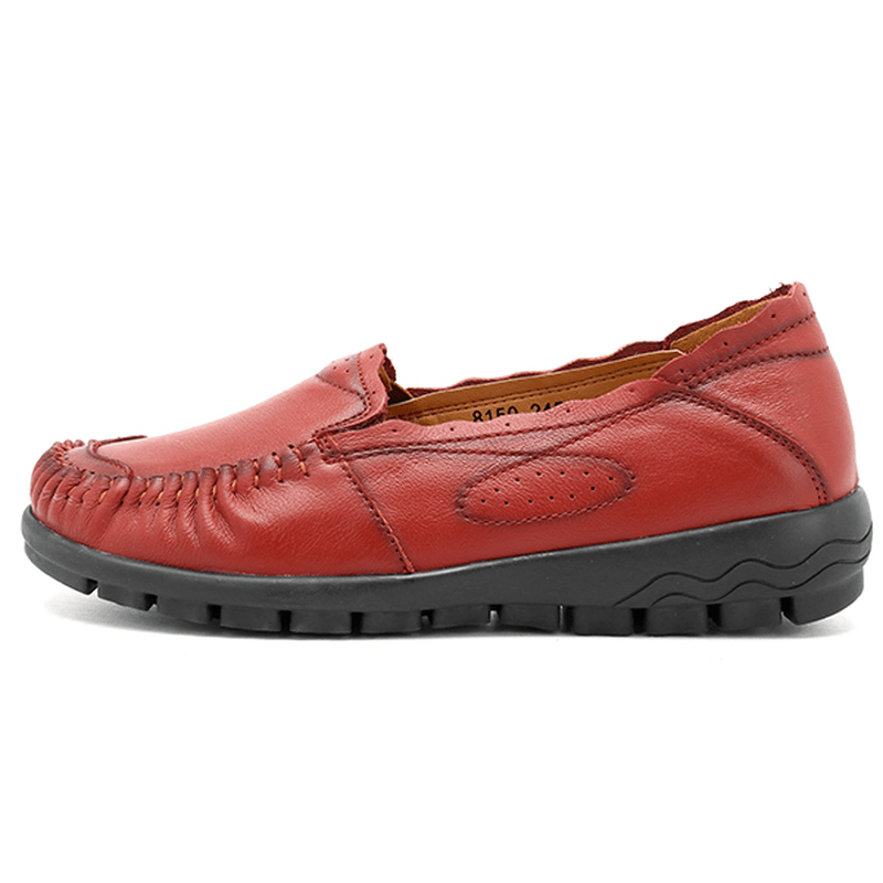 Genuine Leather Women Comfy Casual Flat Loafers