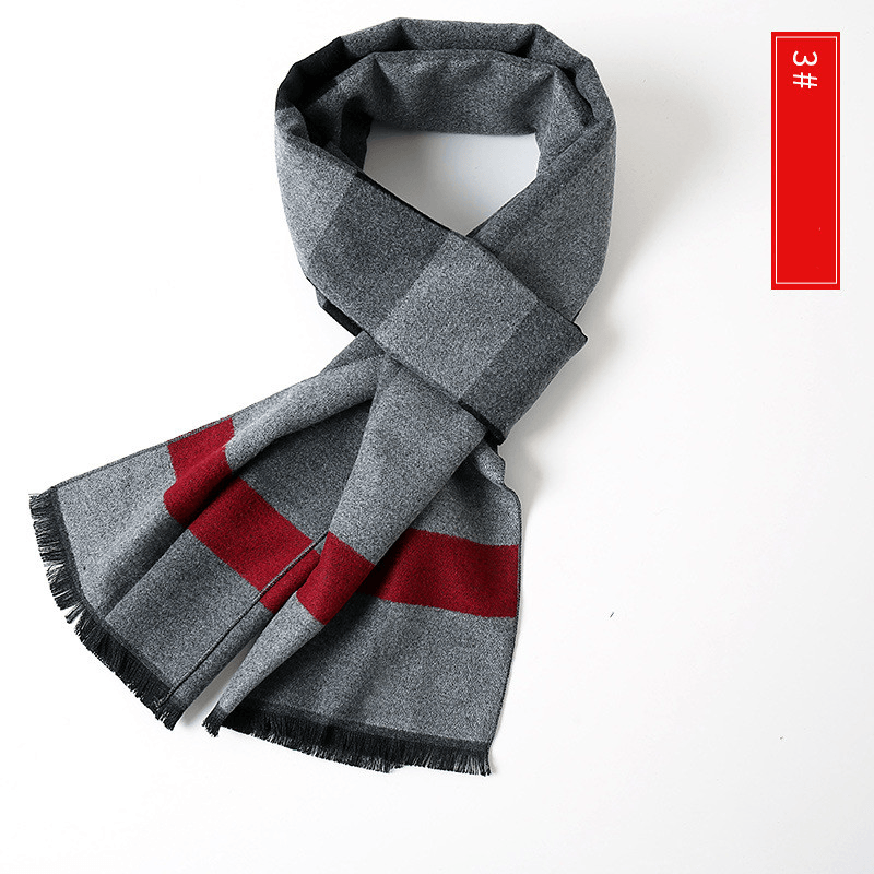 Men'S Extended Cashmere All-Match Warm Scarf