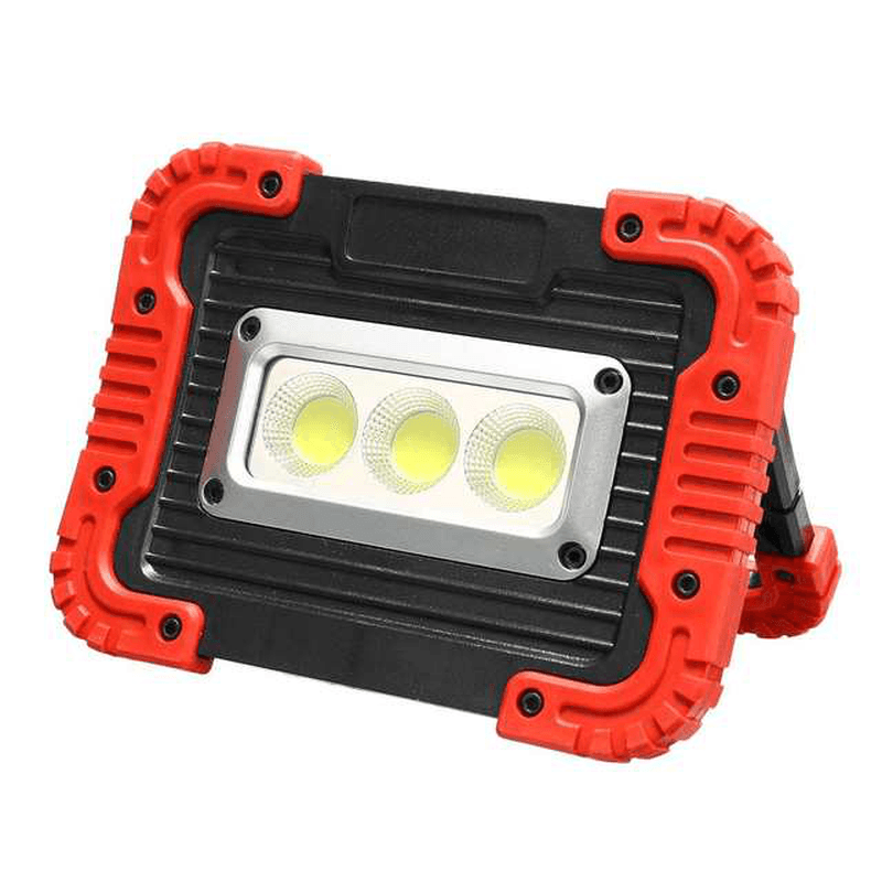 380W COB Work Lamp 2 Modes Adjustable USB Rechargeable Camping Light Searchlight Power Bank