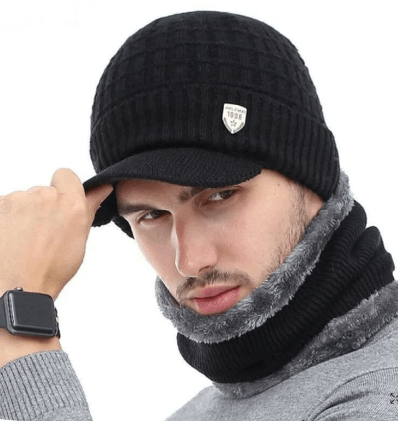 Knitted Hat Pleated Cap to Keep Warm