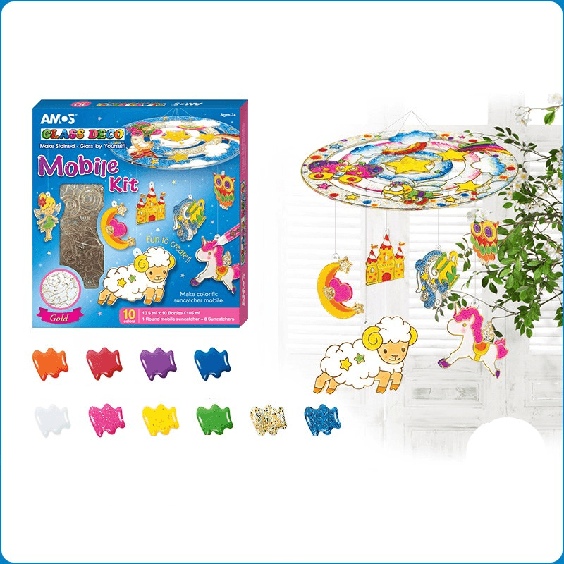 No Baking Glue Painting Children'S Handmade DIY Coloring Puzzle Set