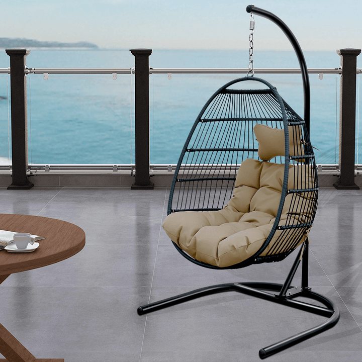 HUOJI HW002C Foldable Swing Chair with Stand