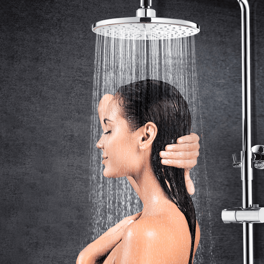 Self-Cleaning Nozzles round High Pressure Rainfall Shower Head 9.6L/Min Combo