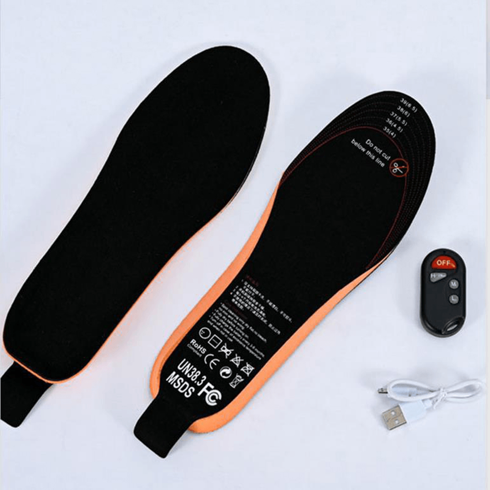 Intelligent Remote Heating Insole USB Charging 3 Model Adjustable Electric Heating Insole Cutable Foot Warmer