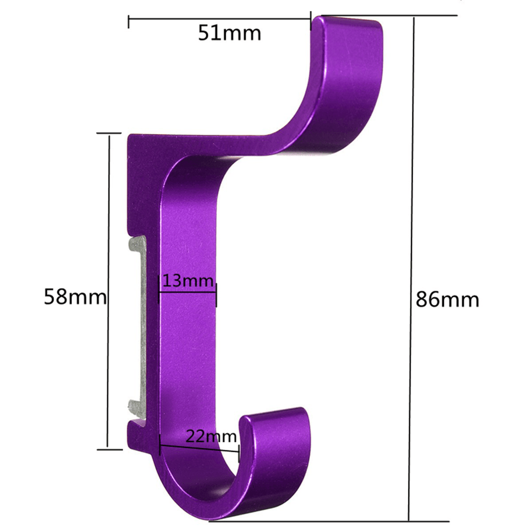 Double Layers Colorful Space Alumimum Wall Mounted Clothes Towel Robe Hook Sundries Hanger