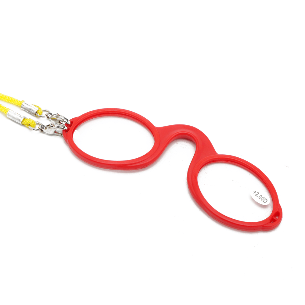 Unisex Portable Hanging Clear Lens Reading Glasses