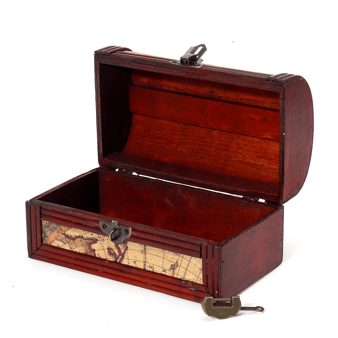 Pirate Treasure Jewelry Chest Trinket Keepsake Box Storage Organizer Gift Case