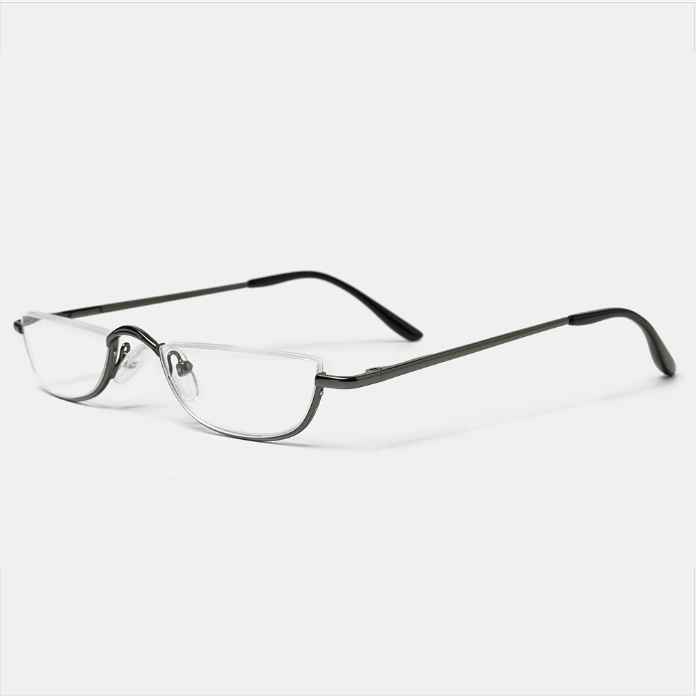 2 Color Half Frame Half Arc Frame Reading Glasses