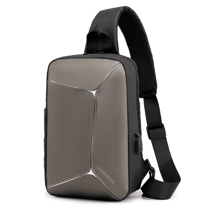 USB Reflective Chest Bag Tactical Bag