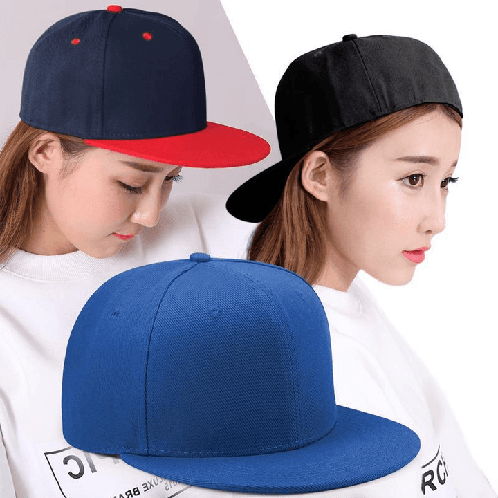 Hip Hop Full Cover Flat Brim Baseball Light Plate Hip Hop Street Dance Flat Hat