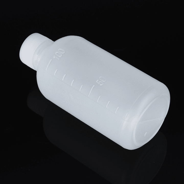 100Ml Empty Plastic Sample Reagent Liquid Storage Bottle Graduated Small Mouth Laboratory Container