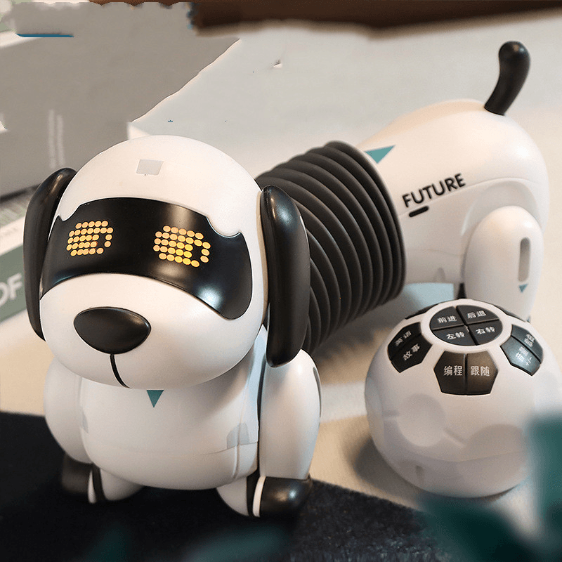 Simulation Robot Dog Retractable Stunt Children Toy Dog