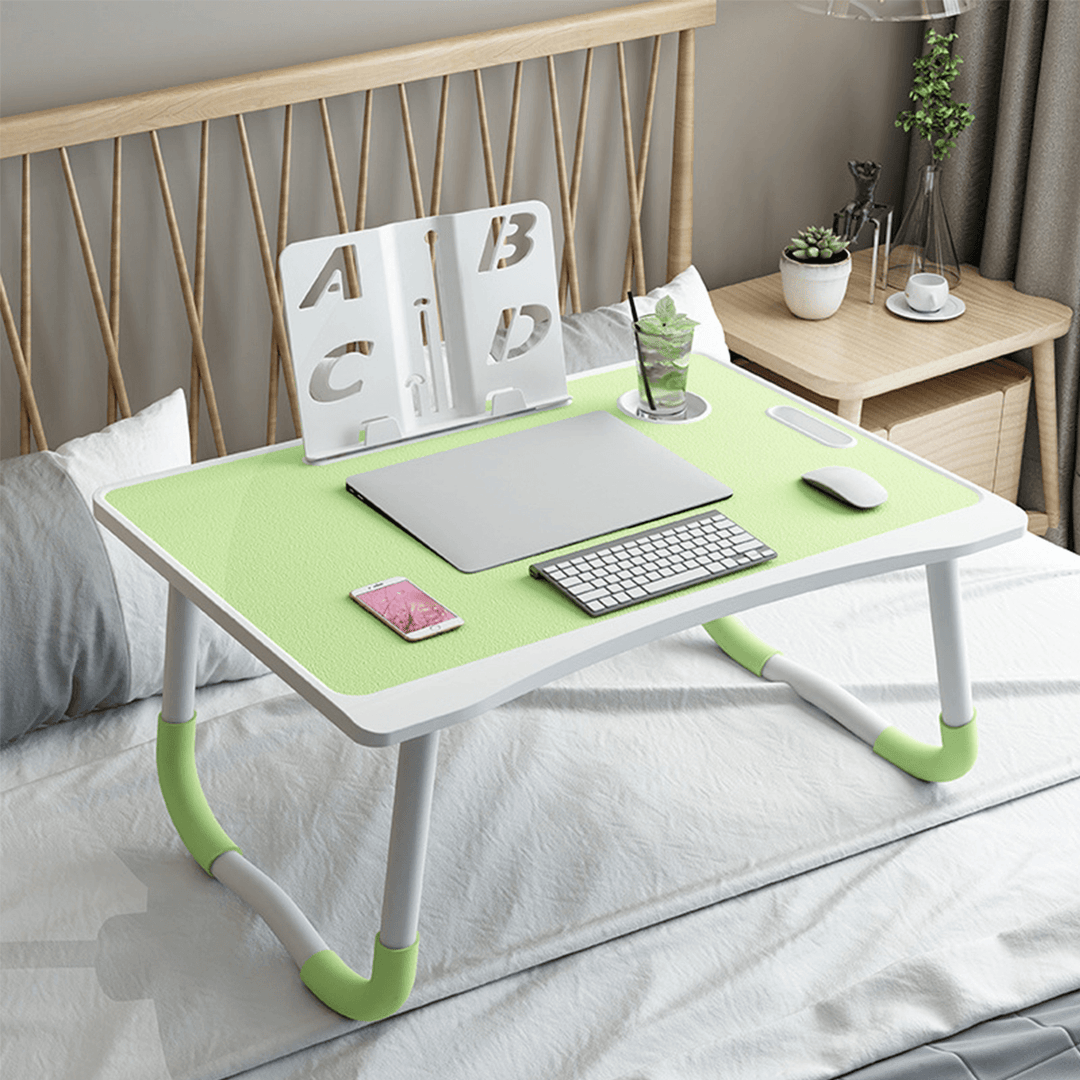 Folding Laptop Bed Table Dorm Desk Couch Table Breakfast Tray Notebook Stand Reading Holder for Bed Sofa - MRSLM