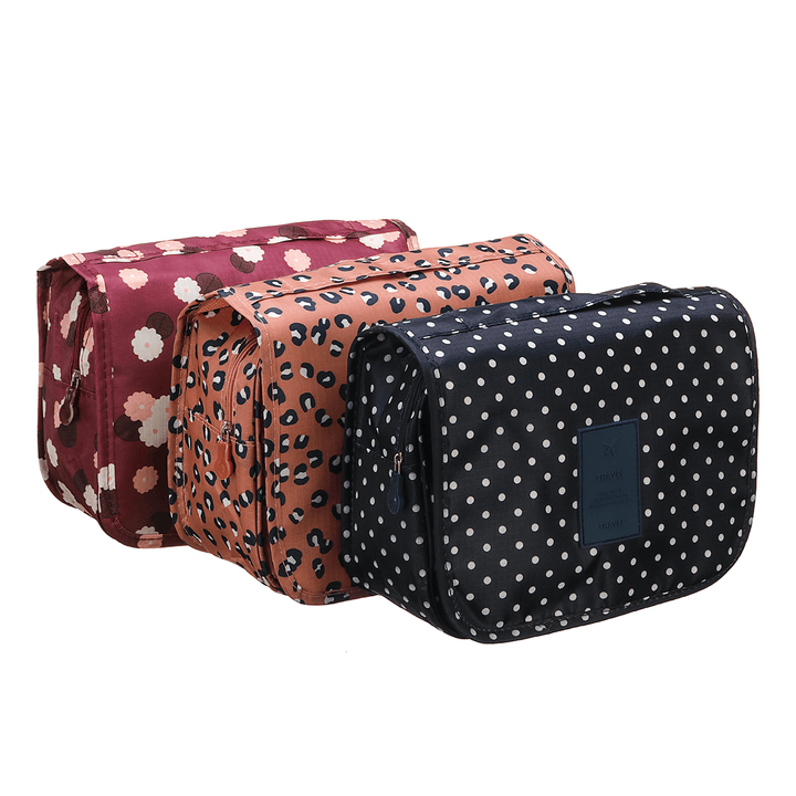 Travel Cosmetic Storage Makeup Bag Folding Hanging Wash Organizer Pouch Toiletry