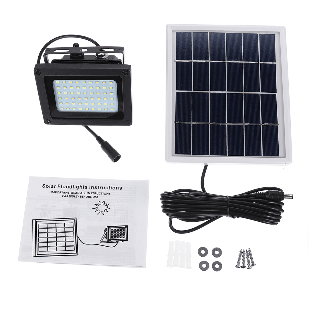 400LM 54 LED Solar Sensor Flood Light Remote Control Outdoor Security Lamp 2200Mah IP65 Waterproof Light