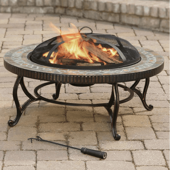 37'' Fire Pit Cover All Weather Protect Waterproof Resistant Outdoor Rain Cover