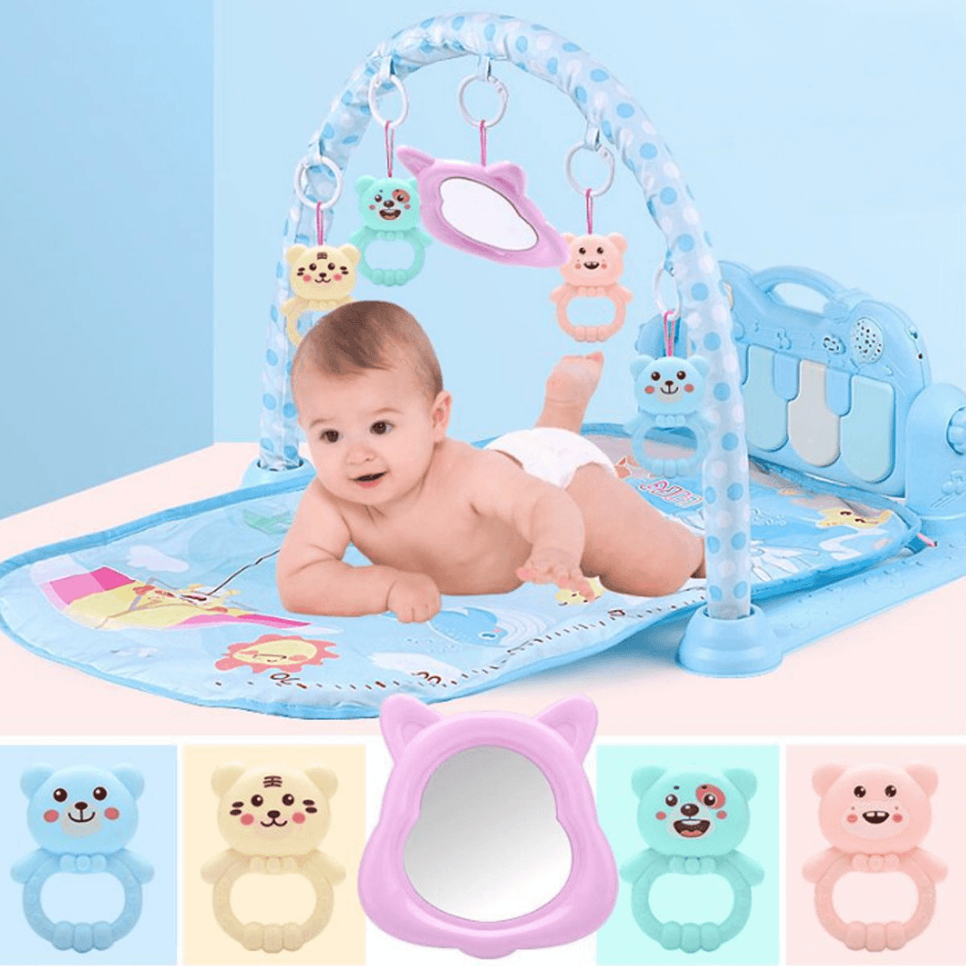 3 in 1 Baby Infant Gym Play Mat Fitness Music Piano Pedal Educational Toys USB Baby Play Mat