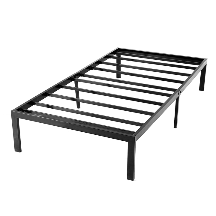 One Sleep VCE14BF04T 14 Inch Bed Frame Heavy Duty Steel Slat Anti-Slip Support Easy Assembly Maximum Storage Noise Free