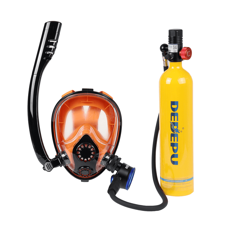 1L Diving Mini Scuba Cylinder Oxygen Tank Underwater Breath Equipment+Face Mask