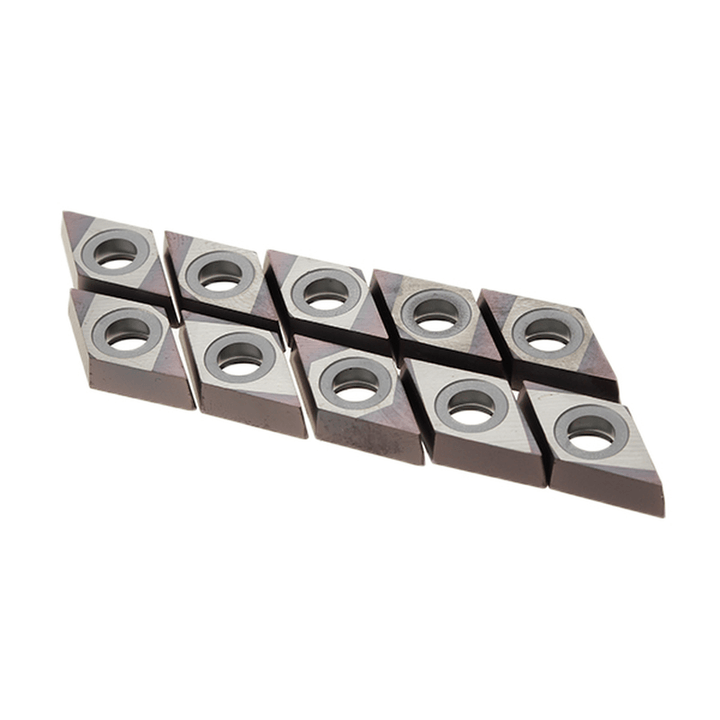 10Pcs DCMT11T0304 VP15TF Cemented Carbide Inserts for Stainless Steel