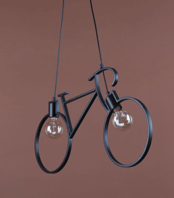 Modern Industrial Iron Bicycle Children Bedroom Decorations Chandelier Loft Ceiling Light