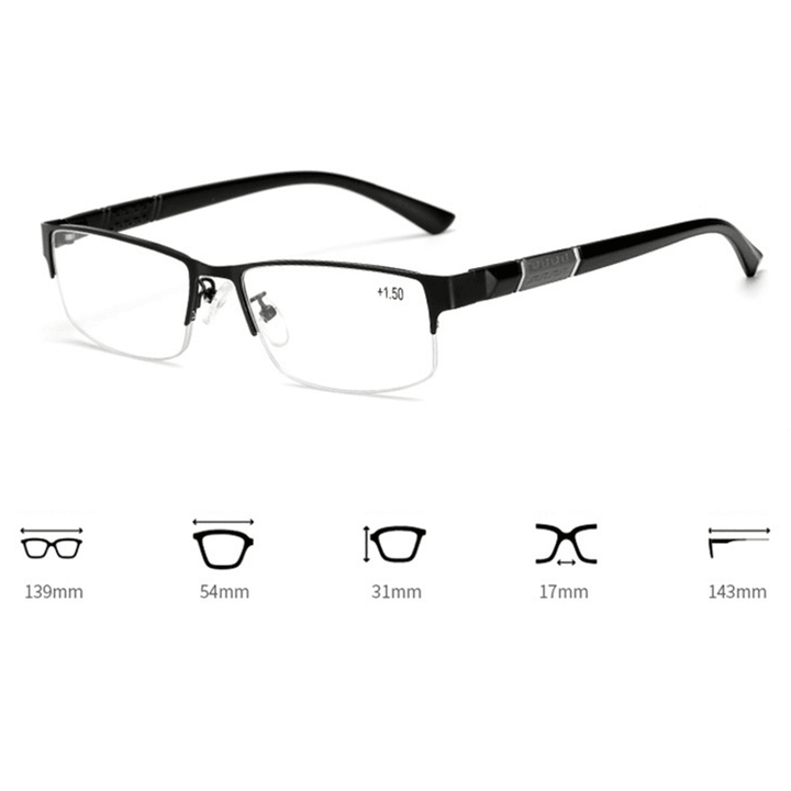 Men Women round Half-Frame Readers Reading Computer Glasses