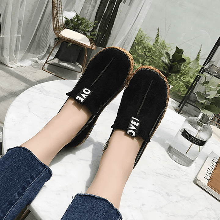 Women Soft Sole Pure Color Flat Loafers