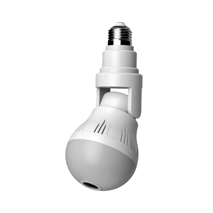 XIAOVV D5 360¬∞ Panorama 1080P WIFI Light Bulb Camera - Indoor Wireless Security Surveillance IP Camera with H.265 Two-Way Audio