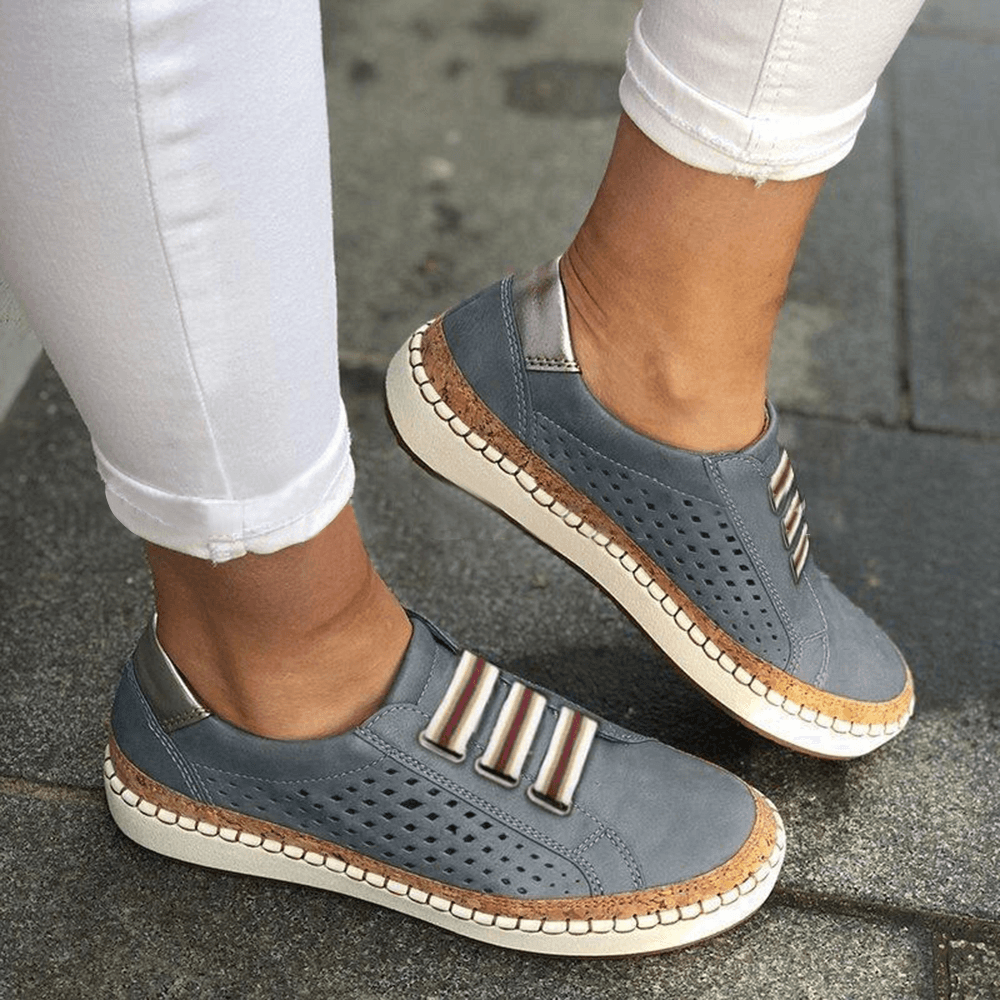 Women Casual Hollow Out Breathable Flats