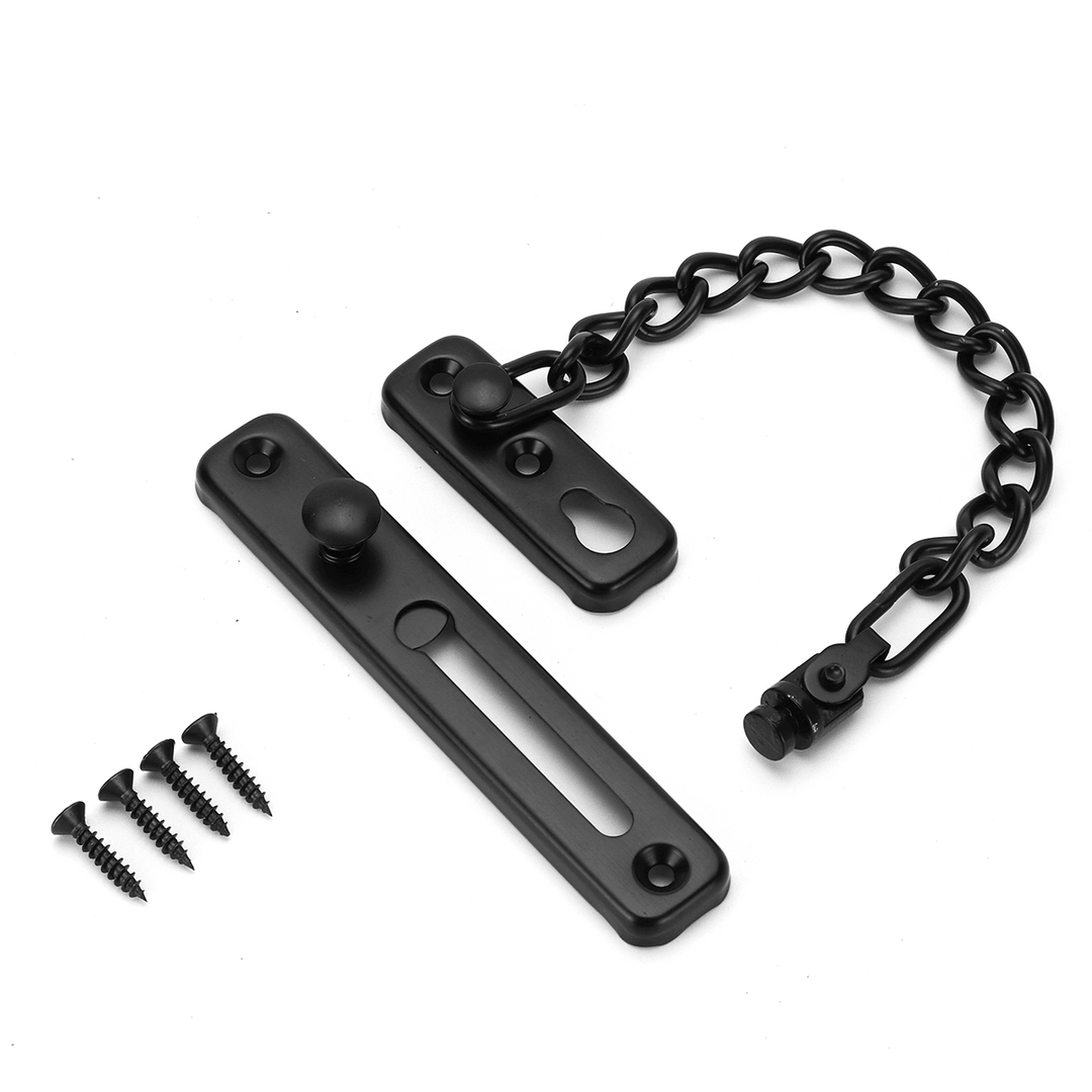 Stainless Steel Strong Security Door Chain Solid Home Safety Guard Lock Catch