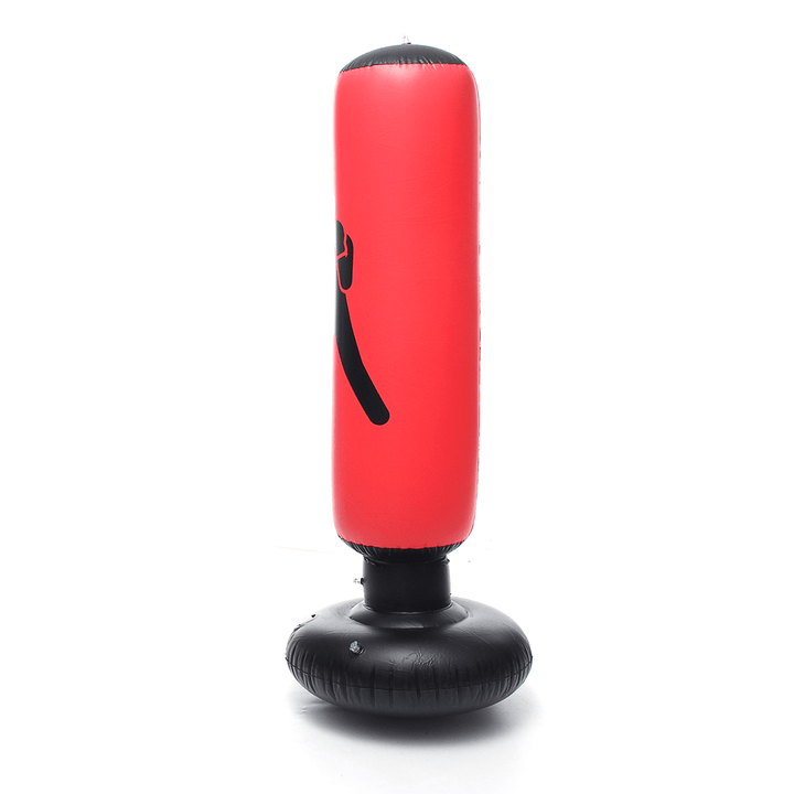 160Cm Inflatable PVC Boxing Target Boxing Punching Bag Standing Home Gym Fitness Boxing Training Tool