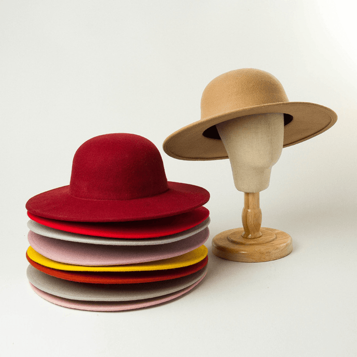 Top Hat Fisherman Hat Felt Small round Hat