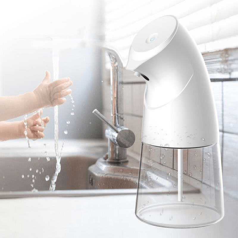 Xiaowei X8 450Ml Auto Induction Touchless Liquid Soap Dispenser 2 Dosage Mode Adjustable LED Light Indication IPX4 Waterproof for Chldren Adult Hnad Washing Sterilization Health Care