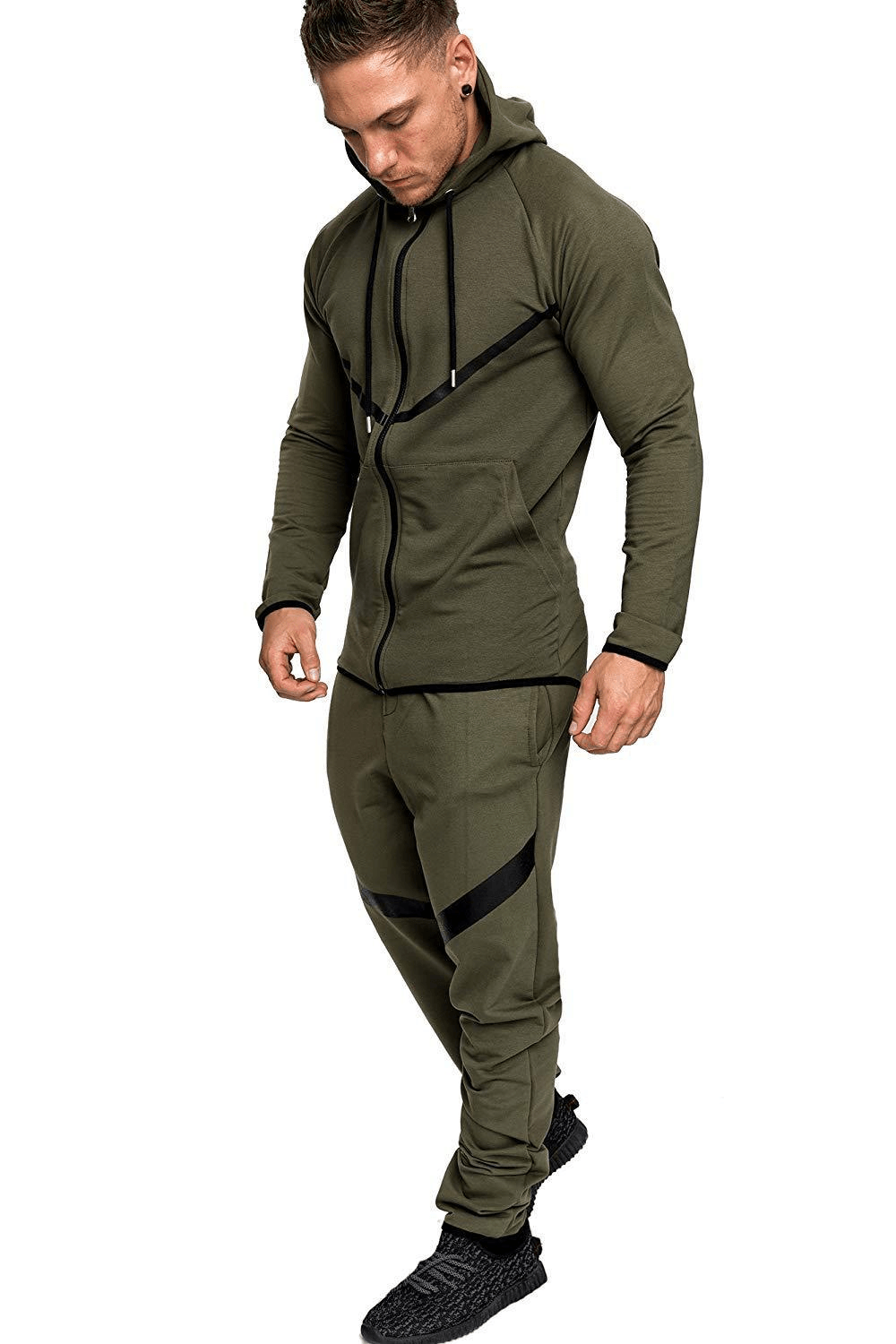 Leisure Sports Fitness Suit Men'S Snowflake