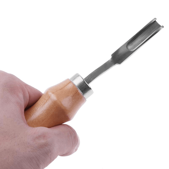 Leather Craft Edge Cutting Tools Handheld DIY Flat Mouth Tool Steel Flat Wide Shovel Handmade for Le