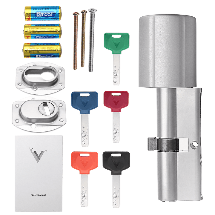 Vima Smart Lock Core Cylinder Intelligent Securtiy Door Lock 128-Bit Encryption W/ Keys