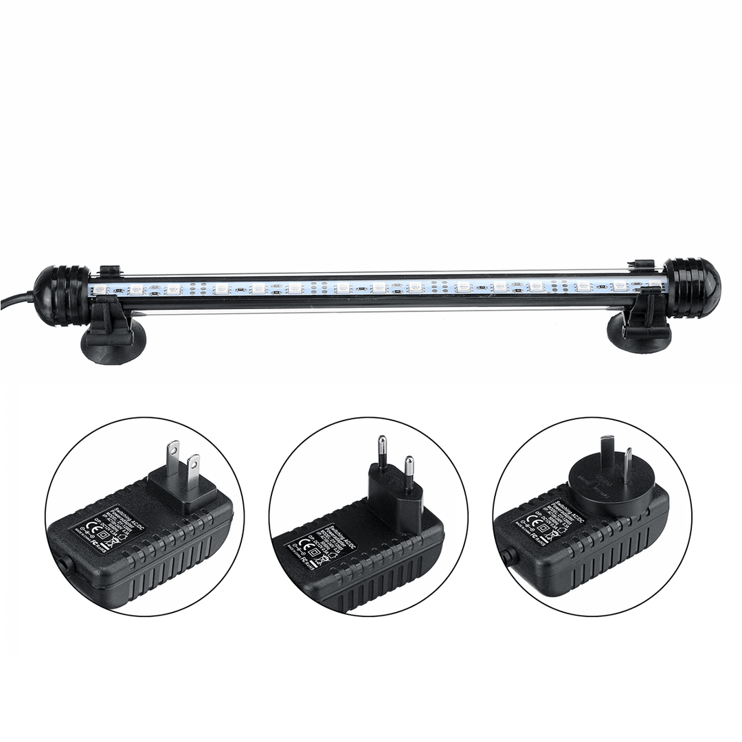 28Cm RGB APP LED Aquarium Fish Tank Light Submersible Waterproof Bar Strip Lamp