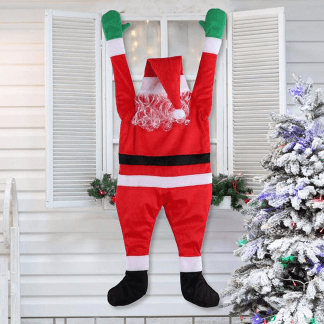 Christmas Santa Claus Pendant Decor Hanging Big Santa Clothes Xmas Happy New Year Door Window Car Decoration