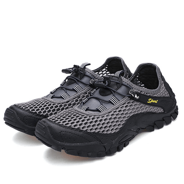 Men anti Collision Toe Mesh Outdoor Hiking Sneakers