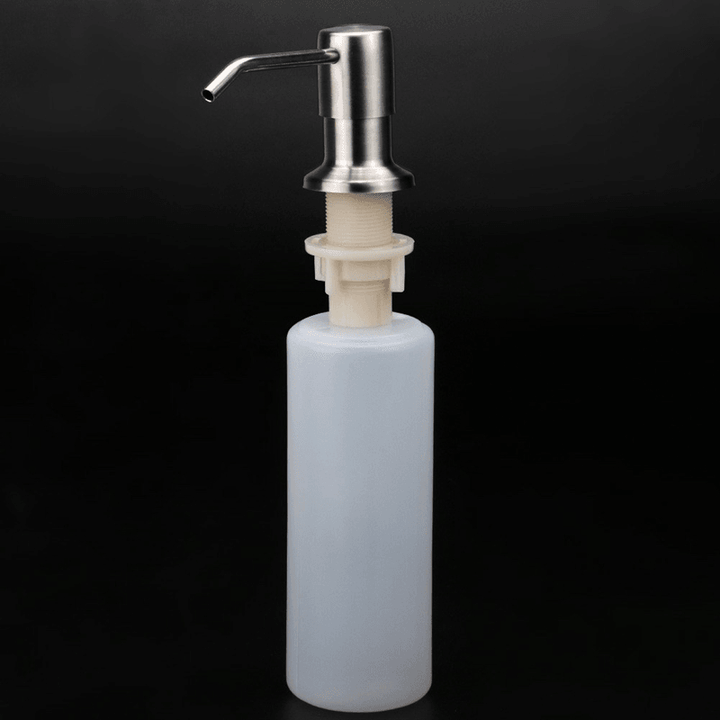 Bathroom Kitchen Soap Dispenser for Sink Detergent Liquid Hand Wash Soap Dispenser Pump for Kitchen Stainless Steel Head