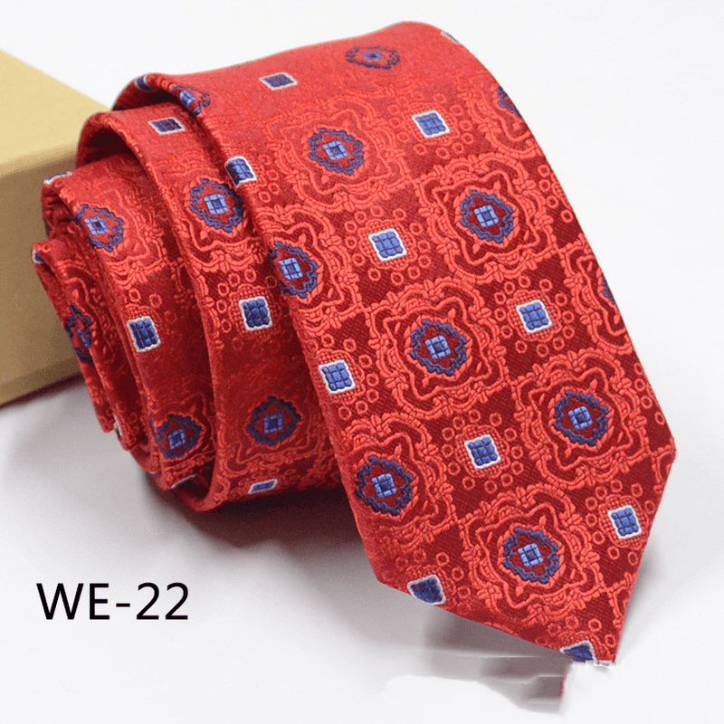 6CM Trendy Men'S 1960 Needle Fine Made Nano Waterproof Tie