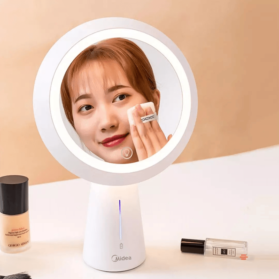 MIUO T03 Cosmetic Mirror Table Lamps High-Definition Make-Up Mirror Stepless Dimming USB Charging 90¬∞ Turnover Bedside Table Night Light From